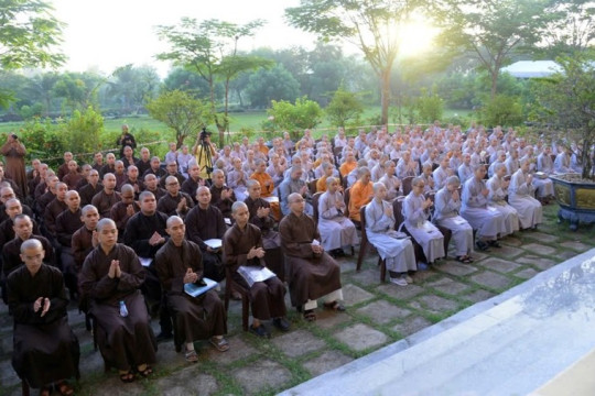 Gần 240 Tăng Ni tham dự thi tuyển sinh vào Học viện Phật giáo VN tại TP.HCM khoá XX