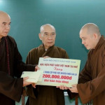 Học viện Phật giáo VN tại Huế thăm và hỗ trợ Trường Trung cấp Phật học Nguyên Thiều sau bão lụt