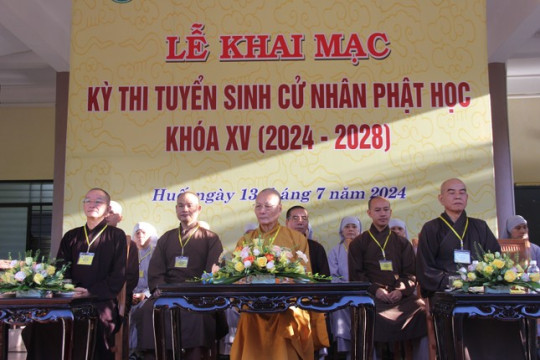 Học viện Phật giáo VN tại Huế tổ chức Kỳ thi tuyển sinh cử nhân Phật học khóa XV (2024-2028)