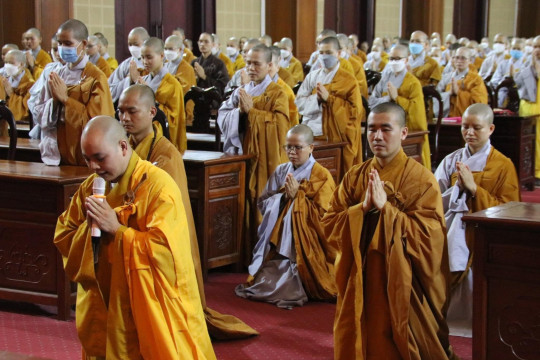 Trang nghiêm lễ Tạ pháp tại Học viện Phật giáo Hà Nội