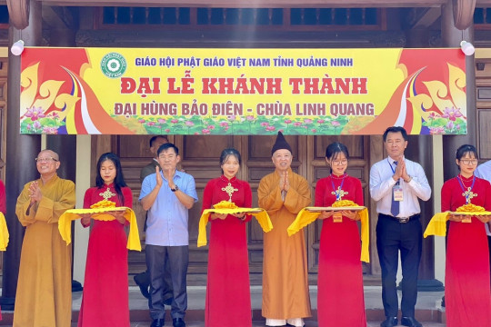 Khánh thành ngôi Đại hùng bảo điện chùa Linh Quang (Tx. Quảng Yên)