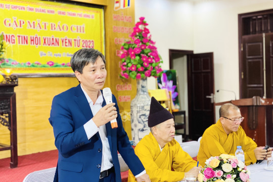 Quảng Ninh: Gặp mặt báo chí thông tin hội xuân Yên Tử 2023.