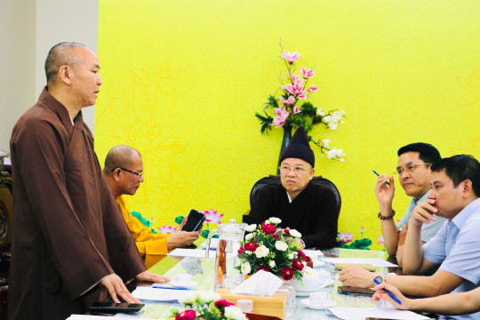 Quảng Ninh: Ban Trị sự họp tổng kết công tác Phật sự, phương hướng tổ chức Phật đản và An cư kết hạ.