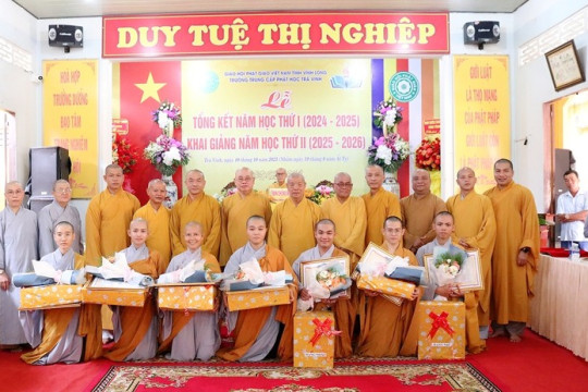 Vĩnh Long: Trường Trung cấp Phật học Trà Vinh khai giảng năm học mới