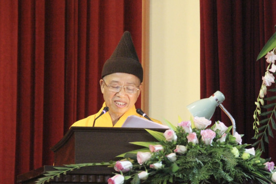 Bài diễn văn ý nghĩa của Hòa thượng Thích Thanh Quyết nhân kỷ niệm 40 thành lập Học viện