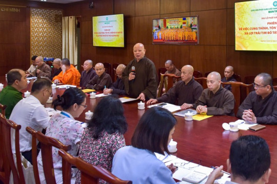 Họp chuyên đề về việc cung thỉnh, chiêm bái xá-lợi Trái tim Bồ-tát Thích Quảng Đức tại Việt Nam Quốc Tự